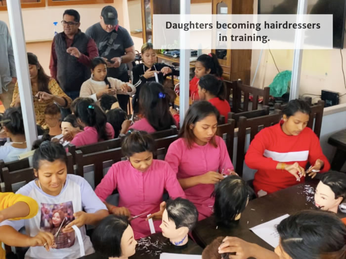 Trip to Nepal - Hairdressing