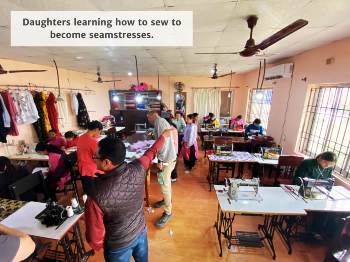 Trip to Nepal - Sewing Class